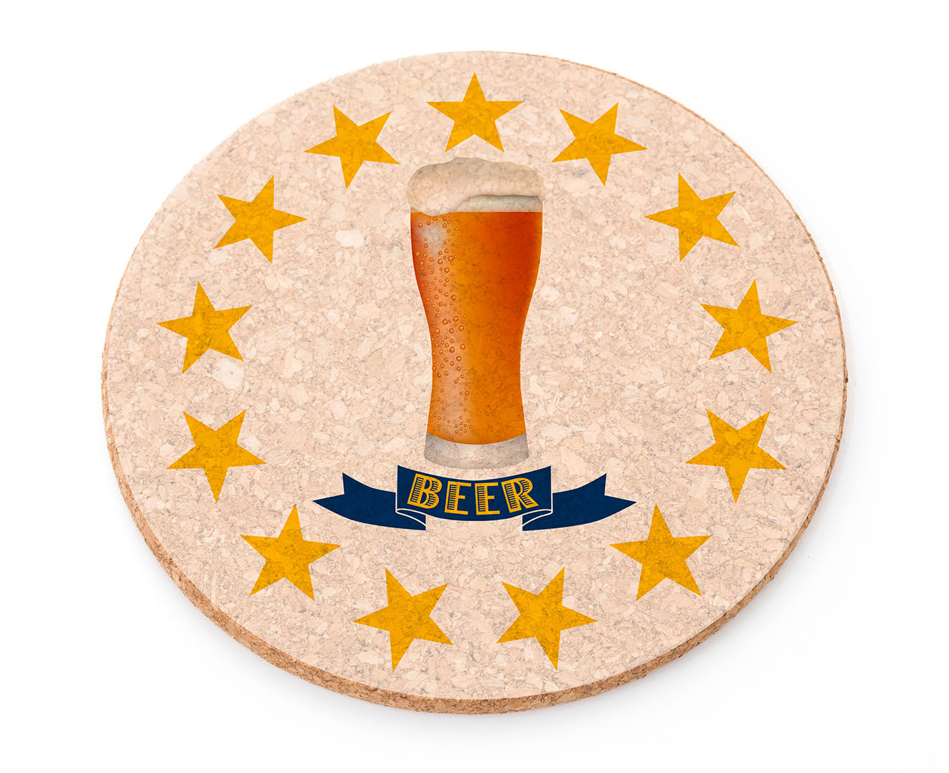 Beer of RI coaster logo